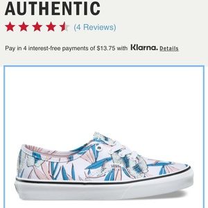 VANS Authentic Canvas W6 Tropical Leaves